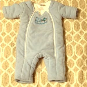 Baby Merlin Magic Sleepsuit - Small Blue
